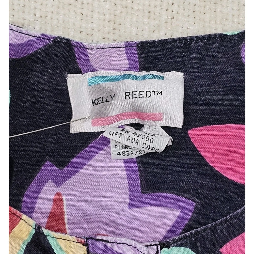 EUC VTG Kelly Reed Tropical Nightgown House Dress Mumu Robe Womens Size 18 - Picture 8 of 9